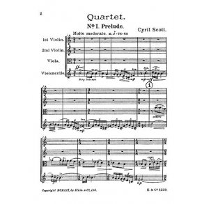 Scott: String Quartet No.1 (Score)