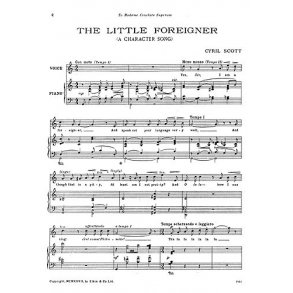 Scott: The Little Foreigner for Voice And Piano