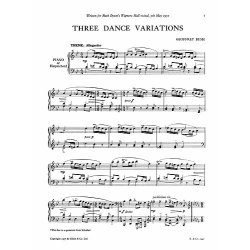 Geoffrey Bush: Three Dance Variations for Piano Solo