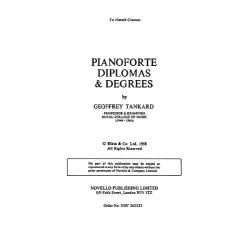 Geoffrey Tankard: Piano Diplomas And Degrees