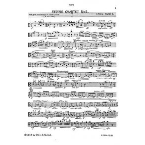 Scott: String Quartet No.2 (Parts)