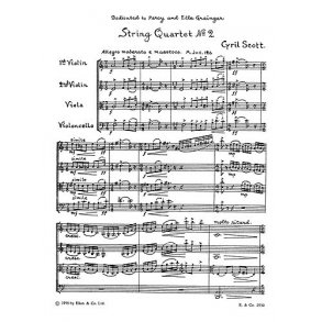Scott: String Quartet No.2 (Score)