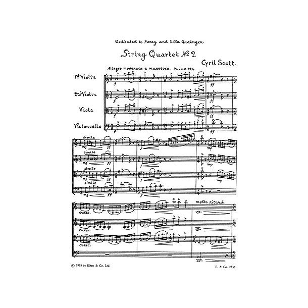 Scott: String Quartet No.2 (Score)