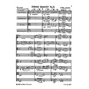 Scott: String Quartet No.3 (Score)