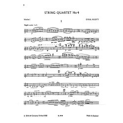 Scott: String Quartet No.4 (Parts)