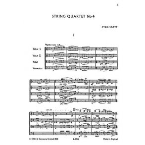 Scott: String Quartet No.4 (Score)