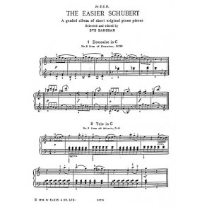 Schubert: Easier Schubert for Piano