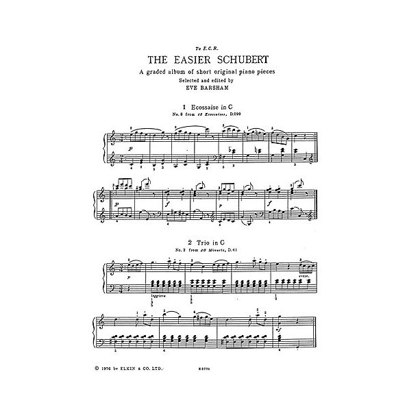 Schubert: Easier Schubert for Piano