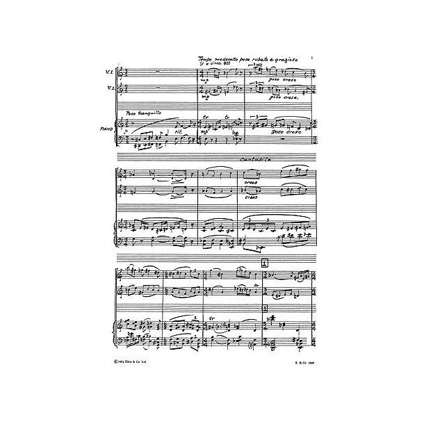 Scott: Sonata For Two Violins And Piano (Score and Parts)