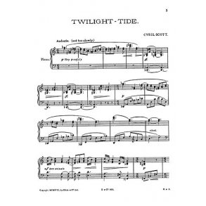 Scott: Twilight-tide for Piano