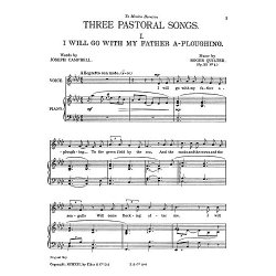 Quilter, R Three Pastoral Songs Op22 Low Voice And Piano