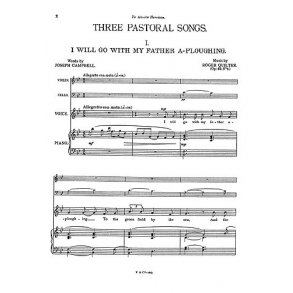 Roger Quilter: Three Pastoral Songs Op22 (Score/Parts) - High Voice
