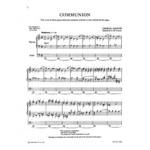 Charles Gounod: Communion For Organ (C.H. Trevor)
