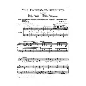 Reynolds The Policemans Serenade Vocal Score