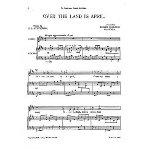 Quilter, R Two Songs In D Voice And Piano