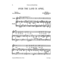 Quilter, R Two Songs (Over The Land Is April) Op26-no2 B Flat Vce/Pf