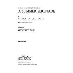 Geoffrey Bush: A Summer Serenade (Vocal Score)