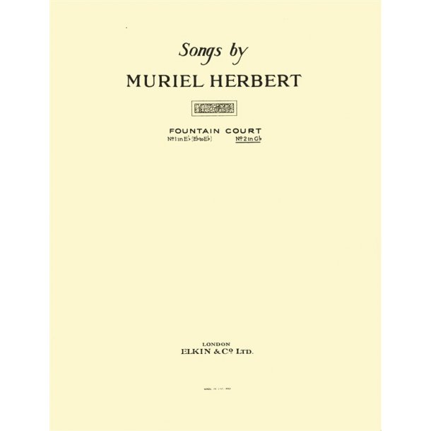 Muriel Herbert: Fountain Court (High Voice/Piano)