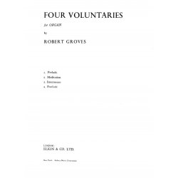 Groves, R Four Voluntaries Organ With Or Without Pedals