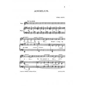 Cyril Scott: Angelus (From Songs Of A Strolling Minstrel)-low Vce/Pf (Key-a)