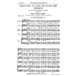 John Goss: Fear Not, O Land, Be Glad And Rejoice