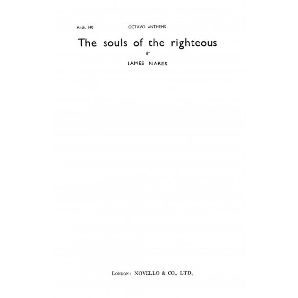 James Nares: The Souls Of The Righteous