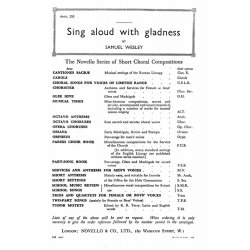 Samuel Wesley: Sing Aloud With Gladness (Exultate Deo)