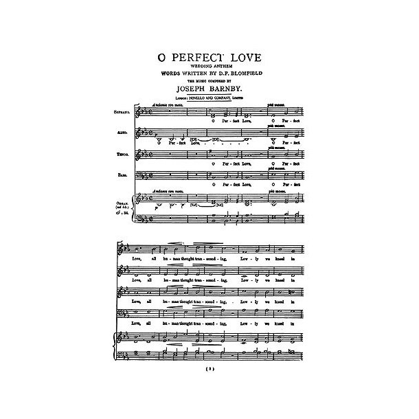 Joseph Barnby: O Perfect Love