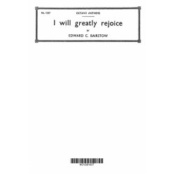 Bairstow: I Will Greatly Rejoice for SATB Chorus