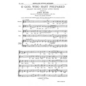 John Mudd: O God, Who Hast Prepared (SATB/Organ)