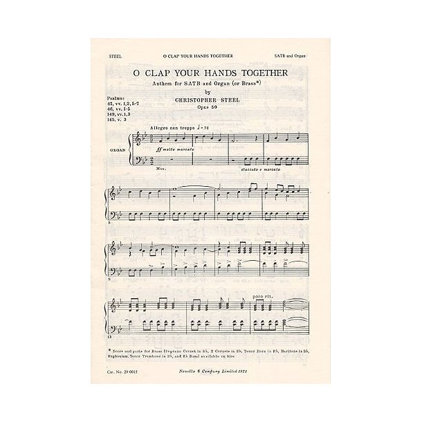 Steel: O Clap Your Hands Together