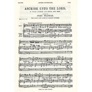 John Travers: Ascribe Unto The Lord