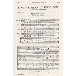 Adrian Batten: Sing We Merrily Unto God