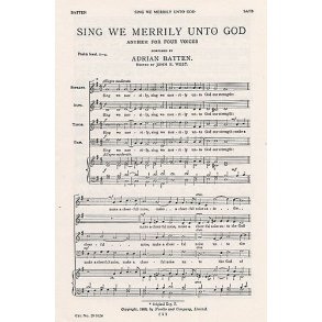 Adrian Batten: Sing We Merrily Unto God