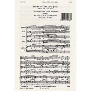 Heinrich Schutz: Praise To Thee Lord Jesus