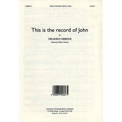 Orlando Gibbons: This Is The Record Of John (Alto Verse)