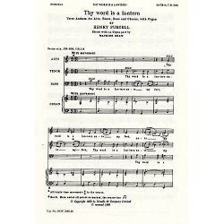 Henry Purcell: Thy Word Is A Lantern