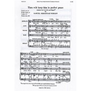 Samuel Sebastian Wesley: Thou Wilt Keep Him (SATB)