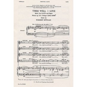 Herbert Howells: Thee Will I Love