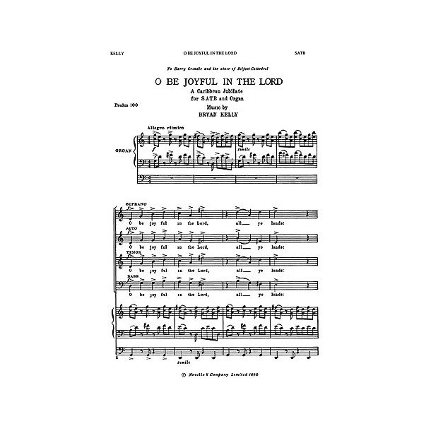 Bryan Kelly: O Be Joyful (Caribbean Jubilate)