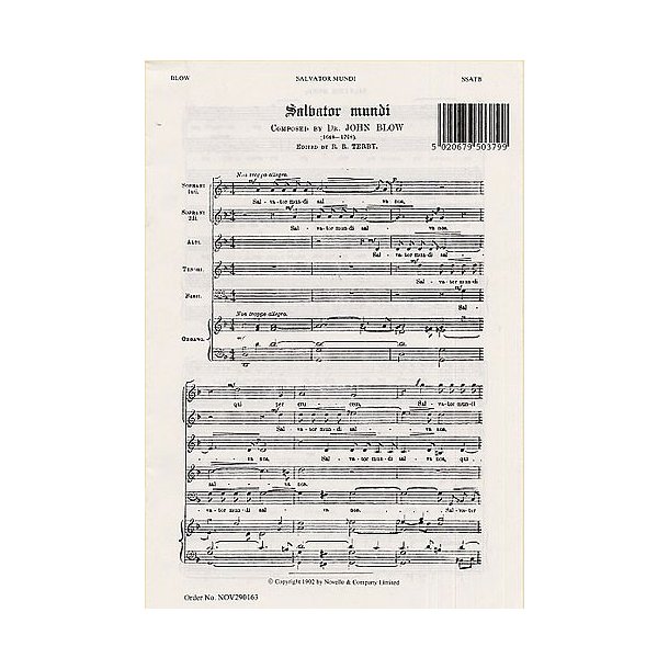 John Blow: Salvator Mundi
