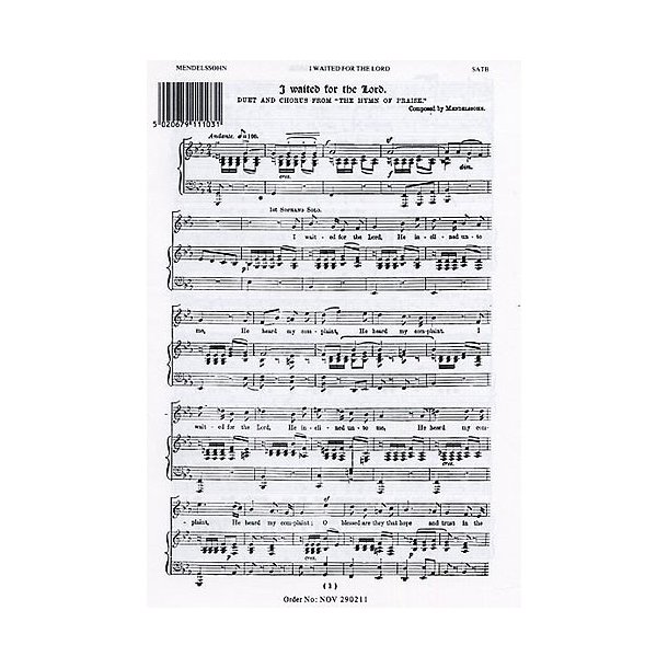 Felix Mendelssohn: I Waited For The Lord Solo