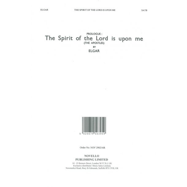 Edward Elgar: The Spirit Of The Lord Is Upon Me