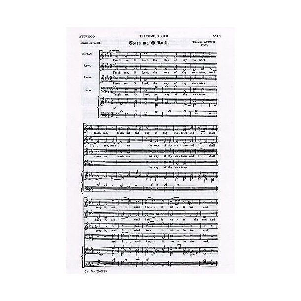 Thomas Attwood: Teach Me O Lord/Handel: O God, In Thy Heavenly Hand