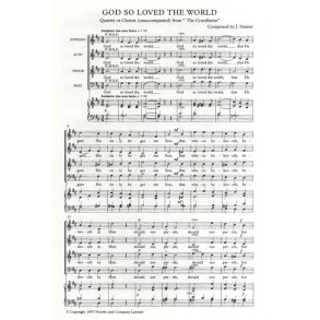 John Stainer: God So Loved The World (SATB- New Edition)
