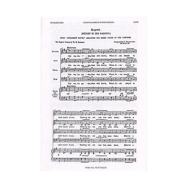 Tchaikovsky: Legend (Christ In His Garden)