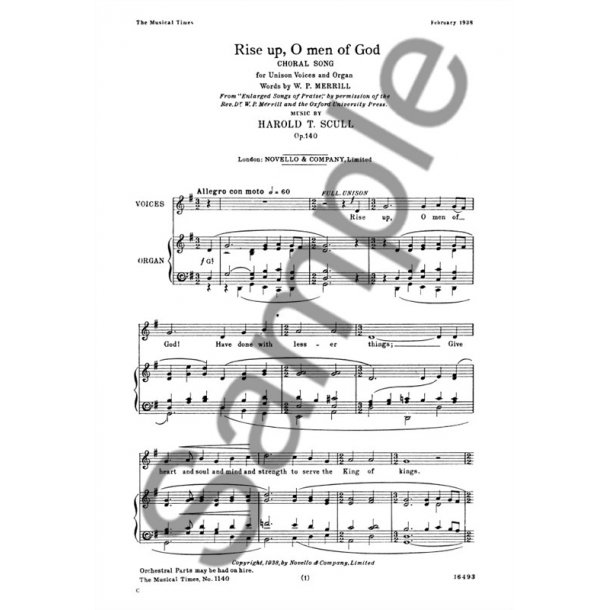 Harold T. Scull: Rise Up, O Men Of God