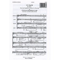 William Blitheman: In Pace (Latin/English)