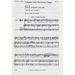 Pelham Humfrey: Complete Solo Devotional Songs