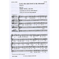 Robert Whyte: Lord, Who Shall Dwell In Thy Tabernacle